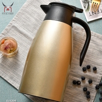 304 Carafe À Café En Acier Inoxydable Isolé Pour Distributeur De Boissons À Thé Flacon Thermique Portable Avec Poignée Couvercle Étanche