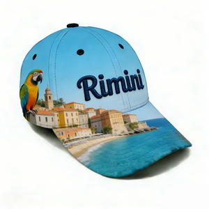 Wholesale Custom Rimini Italy Tourist Souvenirs Outdoor 3D Embroidery Baseball Cap