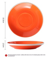 Mug à café en céramique à bord blanc de 350 ml, grande capacité, couleur unie, design minimaliste nordique, tasse à latte art et cappuccino avec soucoupe