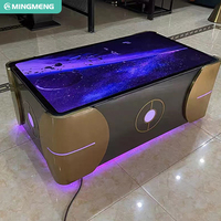 Ensembles de tables de bar KTV de luxe personnalisés, mobilier de bar moderne pour club avec verre lumineux, pour la restauration, mobilier d'hôtel pour boîtes de nuit et hôtels