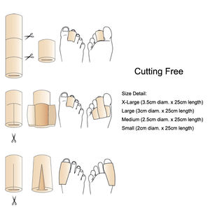 Pelindung Kaki dan Jari, Tabung Busa, Busa, Bantalan, Jari Kaki, HA00537 - Product Image 2