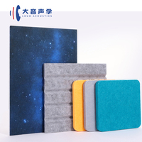 Panneaux acoustiques en feutre PET absorbant le son, en fibre de polyester haute densité écologique, 9 mm et 12 mm, pour plafond