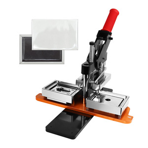 Machine à fabriquer des badges rectangulaires 80*53mm, kit de fabrication d'aimants de réfrigérateur DIY, aimant <span class=keywords><strong>photo</strong></span> rectangulaire et bouton en plastique, état neuf - Product Image 6