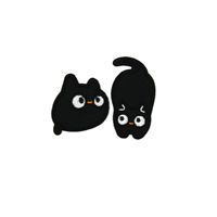 Patchs brodés en gros avec logo chat noir, à coudre ou thermocollants, pour ordinateur