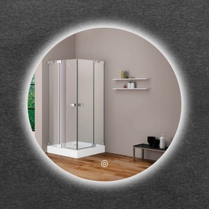 Round Frameless Led Bathroom Mirror Wall Mounted <b>Touch</b> <b>Switch</b> Modern Design For Bathroom Use - Product Image 1