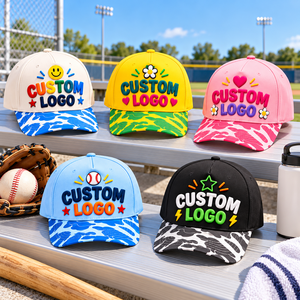 Gorra de Béisbol con Logotipo Personalizado, Letras Moldeadas en 3D, Adorno de Corazón, Visera de Camuflaje, OEM ODM, Venta al Por Mayor, Informal para Mujer, Transpirable y Duradera - Product Image 4