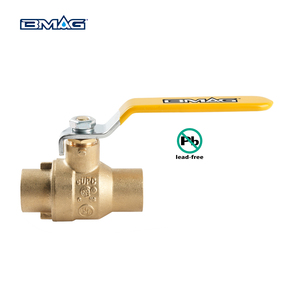 Bmag OEM ODM Mồ Hôi Đầy Đủ Cổng Bóng Van Giả Mạo Chì Miễn Phí Brass <span class=keywords><strong>Gas</strong></span> An Toàn Bóng Van - Product Image 1