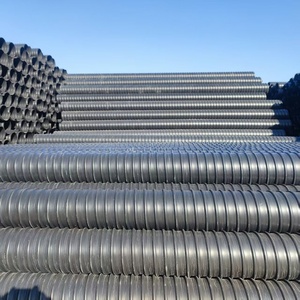 ท่อระบายน้ำ HDPE แบบยืดหยุ่นสองชั้น ผลิตจากโรงงานโดยตรง เป็นมิตรกับสิ่งแวดล้อม ทนแรงดันสูง น้ำหนักเบา SN8 ขนาด 500 มม. สำหรับงานระบายน้ำ - Product Image 2