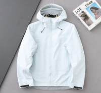 Veste décontractée unisexe 3-en-1 à capuche, imperméable, coupe-vent, respirante, avec coutures scellées, pour la randonnée en plein air