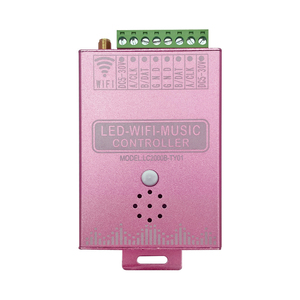 Jiuan Wifi âm nhạc điều khiển lc2000b DC 5-30V SPI RGB <span class=keywords><strong>LED</strong></span> Built-in microphone DMX512 thông minh điều khiển <span class=keywords><strong>RJ45</strong></span> Thác 20m - Product Image 2