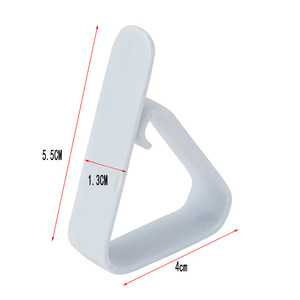 <b>Plastic</b> <b>Tablecloth</b> Clips 4x5.5cm Non-Slip Base For Buffet Service Restaurant Supplies White Irregular Shape - Product Image 4