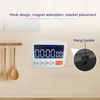 Magnetic Digital Kitchen Timer 99 Stunden 59min 59s Countdown/up Akku-Timer für Klassen zimmer Studie Yoga Laufen