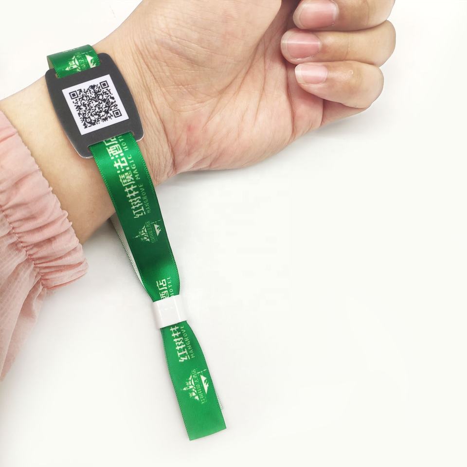 350*15mm Professional Custom Festival Waterproof Sporty Halloween Rfid Woven Fabric Wristband Dd Joy Model Db-10 2