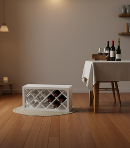 Portabottiglie rettangolare in legno Sunique, moderno, minimalista, resistente, per conservare il vino, per uso domestico e da bar. - Product Image 2