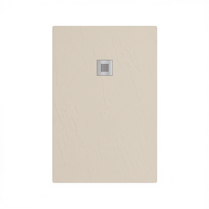 Plato de ducha rectangular Estasi de 100 x 160 cm, blanco, antideslizante, para baño - Product Image 3