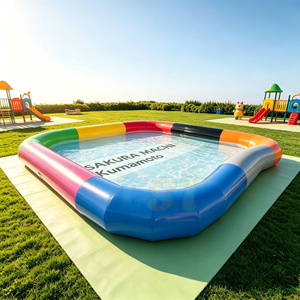 Piscina Inflable Portátil <span class=keywords><strong>de</strong></span> PVC, Grande, Irregular, Colorida, para Parque Acuático, para Pelotas Zorb, Pelotas <span class=keywords><strong>de</strong></span> Agua, Botes <span class=keywords><strong>de</strong></span> Remo para Niños - Product Image 2