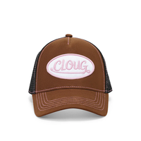 Topi Trucker Custom High Profile Structured 5 Panel Snapback Bahan Katun Twill Dua Warna dengan Logo Bordir