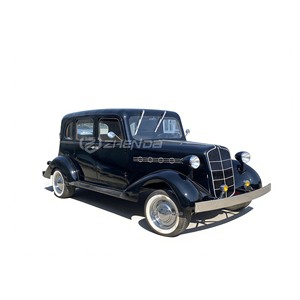 Voiture électrique rétro de tourisme classique noire fermée, homologuée pour la route, de luxe, garantie 1 an, pour zones touristiques, fournie directement par l'usine Zhenda - Product Image 1
