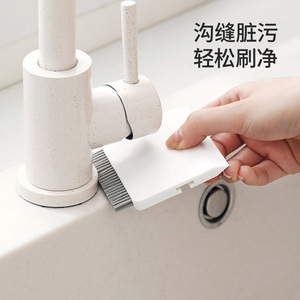 Multi Functional Household Cleaning Brush Nylon Bristles For Glass Countertop Stovetop Crevice Scraper Mini Squeegee - Product Image 3