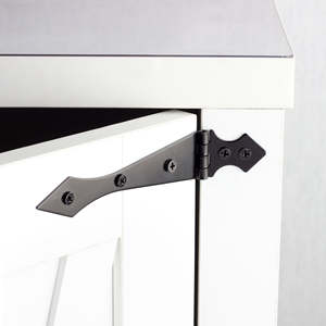 Bisagras de puerta de muebles decorativos de hierro negro moderno Durable Fácil instalación Ángulo de apertura de 270 ° para gabinetes de cocina Living - Product Image 6