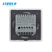 Interruptor de Pared Táctil Capacitivo de Doble Control y 2 Botones LIVOLO con Certificación CE, Accesorios Eléctricos para Proyectos Residenciales y Hoteles