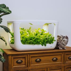 Système de culture hydroponique verticale automatique pour légumes à domicile avec réservoir d'eau et pots en forme de tour - Product Image 2