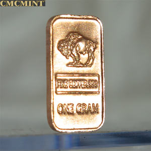 純銅コイン1グラム銅バッファローバーインドの古い銅コイン - Product Image 3