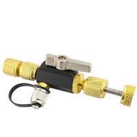 Alat Pelepas Inti Katup yang Ditingkatkan 1/4" dan 5/16" Mega Flow Vacuum-Rated 20 Mikron Aksesoris Alat HVAC