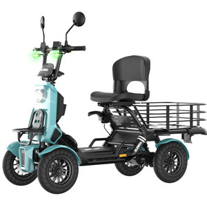 แพลตฟอร์มยานยนต์ไฟฟ้าขนาดเล็ก ELEGRAN Ev ดีไซน์สีน้ำเงินสดใส 4 ล้อ สำหรับบรรทุกสินค้า - Product Image 1