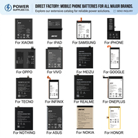 Batterie de téléphone portable OnePlus 9RT YJ-9RT de haute qualité 2200*2mAh 3.85V, pack de cellules de remplacement rechargeable au lithium polymère