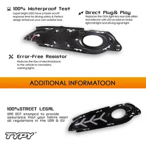TYPY LED DRL Luz de doble color para Honda <span class=keywords><strong>HRV</strong></span> 2015-2018 Lámpara antiniebla Luces automotrices decorativas Accesorios exteriores - Product Image 2