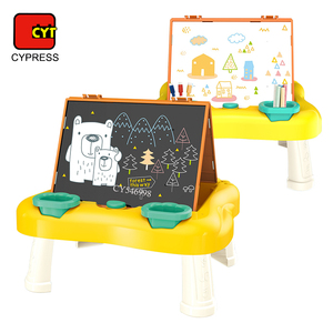 Grosir mainan belajar 2 In 1 papan gambar penghapus kering papan tulis putih meja gambar gambar Doodle untuk anak-anak - Product Image 6