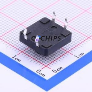 K2-1103DP-F4SW-04 Tactile Switch Through hole-4P,12x12mm Switch Single Pole Single Throw Round Button 2.5N Through Hole - Product Image 2