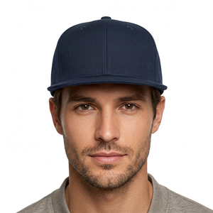 Casquette de baseball personnalisée à visière plate 6 panneaux, réglable avec sangle arrière, prix de gros, style trucker, casquettes hip-hop - Product Image 3