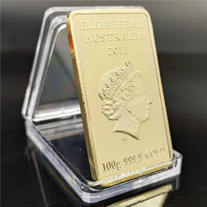 Австралийская морская черепаха, 1 унция, 2011, королева Елизавета II, позолоченный брусок слиток - Product Image 4