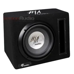 MA AUDIO Ported 10 inch Subwoofer Box Subwoofer with Amplifier 10 inch ported subwoofer enclosure