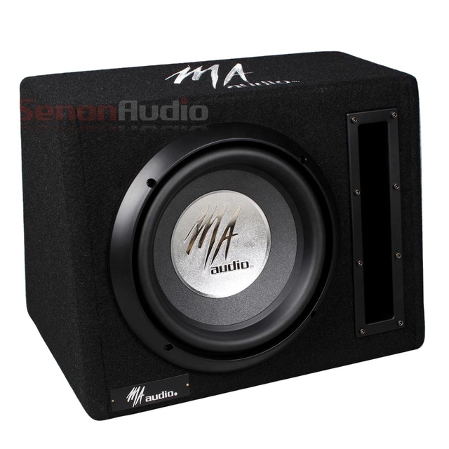 MA AUDIO Ported 10 Inch Subwoofer Box Subwoofer with Amplifier 10 Inch Ported Subwoofer Enclosure