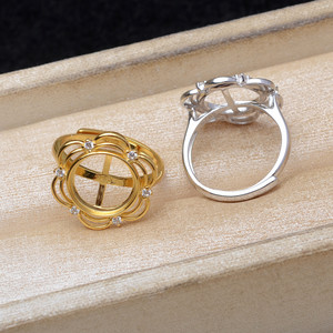 Accessoire DIY pour bijoux en perles, ensemble de coquillages de cheval rétro en argent S925, 11,1-11,3 mm, porte-boucles d'oreilles vide, 6094, accessoires de bijouterie - Product Image 4