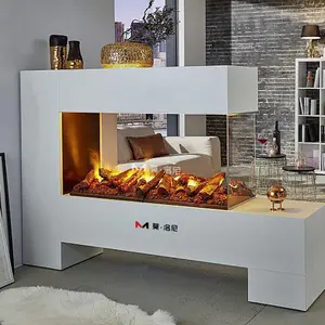 80inch Touchable Flame and Humidifying Air Manual Type Atomization 3D Electric Fireplace