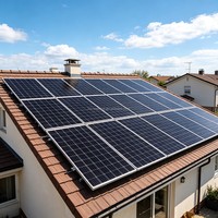 Panneau solaire bifacial 580W 590W 182mm 16BB 144 cellules, module PV double vitrage haute efficacité pour usage commercial et résidentiel