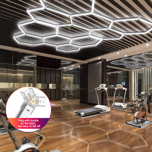 <span class=keywords><strong>Led</strong></span> hình lục giác nhà để xe đèn 192W 6500K siêu sáng 5 lưới xe chi tiết trần <span class=keywords><strong>LED</strong></span> ống cho nhà để xe kho hội thảo phòng tập thể dục - Product Image 5