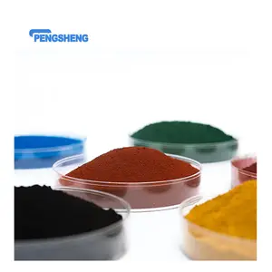 Besi oksida merah/hitam/kuning/biru besi oksida pigmen dengan mewarnai produk karet 99% kemurnian Cas 1332-37-2