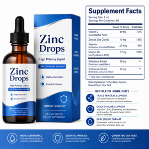 Complément Liquide Standardisé de Zinc à Base de Plantes avec Baies d'Agripa et Sélénium <span class=keywords><strong>pour</strong></span> <span class=keywords><strong>le</strong></span> Soutien Complet du Bien-être Corporel OEM ODM Vente en Gros - Product Image 6