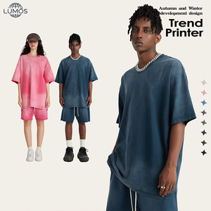T-shirts pour hommes à manches courtes, 100% coton, coupe oversize, lavage enzymatique, personnalisables, haute qualité, style urbain, du fabricant - Product Image 3