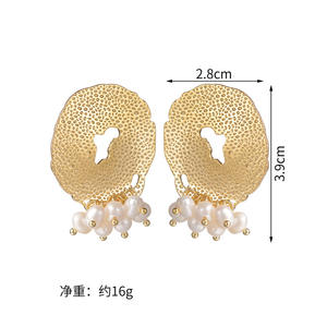 Fashion Bohemia Jewelry Set 18K Gold Plated <strong>Pearl</strong> Cross <strong>Necklace</strong> <strong>Pendant</strong> With Multi Star Charm Chain Stainless Steel <strong>Necklace</strong> - Product Image 4