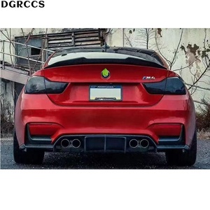 M3 M4 F80 F82 2014-2018 V Style Three-stage Approach Carbon Fiber Sports Rear Lip Bumper Polished Vacuum Technology - Product Image 6