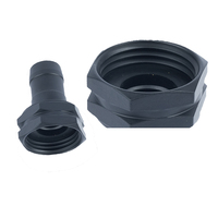 Service d'usinage CNC de précision personnalisé Yod raccord de cloison d'aquarium SS E enduit noir 1 pouce NPT/BSPT NSF 61 certifié haut