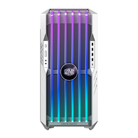 Boîtier d'ordinateur en acier Full Tower blanc OEM HAF 700 EVO MicroATX 4x USB 3.2 Gen 1 Type-A 1x panneau latéral en verre 5x ventilateurs ARGB