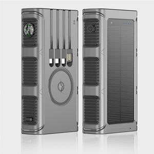 Batterie externe solaire sans fil intelligente grande capacité pour extérieur 30000 mAh – Chargeur portable Power Bank solaire - Product Image 1