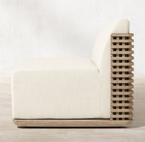 Muebles de Exterior para Balcón de Hotel y Villa, Juego de Sofás de Madera de Teca Modernos para Patio, Personalizados al por Mayor - Product Image 5